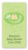 Sweet Pea Asian Girl - Custom Rectangle Baby Shower Sticker/Labels