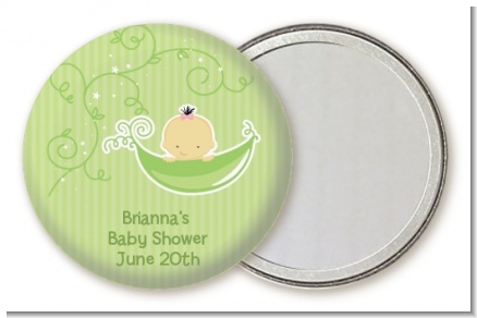 Sweet Pea Asian Girl - Personalized Baby Shower Pocket Mirror Favors