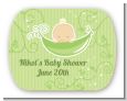 Sweet Pea Caucasian Boy - Personalized Baby Shower Rounded Corner Stickers thumbnail