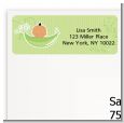 Sweet Pea Hispanic Boy - Baby Shower Return Address Labels thumbnail