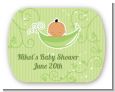 Sweet Pea Hispanic Boy - Personalized Baby Shower Rounded Corner Stickers thumbnail