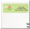 Sweet Pea Hispanic Girl - Baby Shower Return Address Labels thumbnail