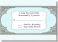 Light Blue & Grey - Bridal Shower Response Cards thumbnail