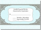 Light Blue & Grey - Bridal Shower Response Cards