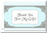 Light Blue & Grey - Bridal Shower Thank You Cards