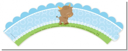 Bull | Taurus Horoscope - Baby Shower Cupcake Wrappers