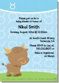 Bull | Taurus Horoscope - Baby Shower Invitations