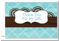 Teal & Brown - Graduation Party Thank You Cards