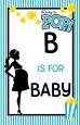 Ready To Pop Teal - Personalized Baby Shower Nursery Wall Art thumbnail
