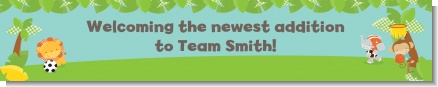 Team Safari - Personalized Baby Shower Banners