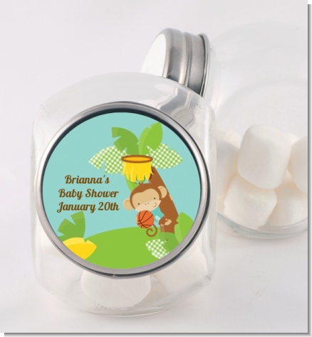 Team Safari - Personalized Baby Shower Candy Jar