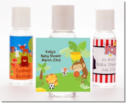 Team Safari - Personalized Baby Shower Hand Sanitizers Favors