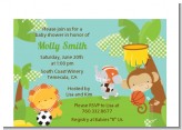 Team Safari - Baby Shower Petite Invitations