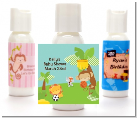 Team Safari - Personalized Baby Shower Lotion Favors