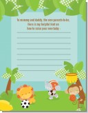 Team Safari - Baby Shower Notes of Advice