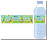 Team Safari - Personalized Baby Shower Water Bottle Labels