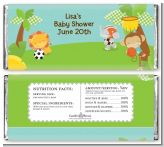 Team Safari - Personalized Baby Shower Candy Bar Wrappers