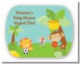 Team Safari - Personalized Baby Shower Rounded Corner Stickers thumbnail