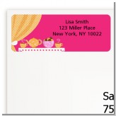 Tea Party - Birthday Party Return Address Labels