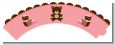 Teddy Bear Pink - Birthday Party Cupcake Wrappers thumbnail