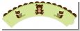 Teddy Bear Neutral - Birthday Party Cupcake Wrappers thumbnail