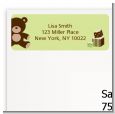 Teddy Bear Neutral - Baby Shower Return Address Labels thumbnail