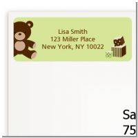 Teddy Bear Neutral - Baby Shower Return Address Labels