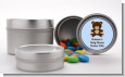 Teddy Bear Blue - Custom Baby Shower Favor Tins thumbnail