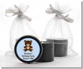 Teddy Bear - Birthday Party Black Candle Tin Favors