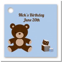 Teddy Bear - Personalized Birthday Party Card Stock Favor Tags