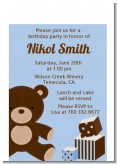 Teddy Bear - Birthday Party Petite Invitations