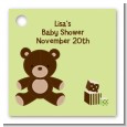 Teddy Bear Neutral - Personalized Baby Shower Card Stock Favor Tags thumbnail