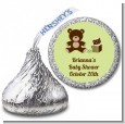 Teddy Bear Neutral - Hershey Kiss Baby Shower Sticker Labels thumbnail