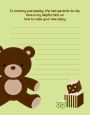 Teddy Bear Neutral - Baby Shower Notes of Advice thumbnail