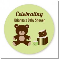 Teddy Bear Neutral - Personalized Baby Shower Table Confetti