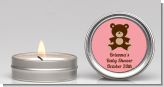 Teddy Bear Pink - Baby Shower Candle Favors