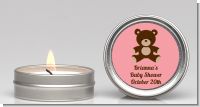 Teddy Bear Pink - Baby Shower Candle Favors