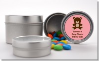 Teddy Bear Pink - Custom Baby Shower Favor Tins