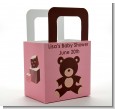 Teddy Bear Pink - Personalized Baby Shower Favor Boxes thumbnail