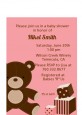 Teddy Bear Pink - Baby Shower Petite Invitations thumbnail