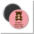 Teddy Bear Pink - Personalized Baby Shower Magnet Favors thumbnail