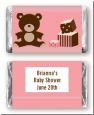 Teddy Bear Pink - Personalized Baby Shower Mini Candy Bar Wrappers thumbnail