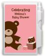 Teddy Bear Pink - Baby Shower Personalized Notebook Favor thumbnail