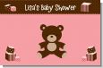 Teddy Bear Pink - Personalized Baby Shower Placemats thumbnail