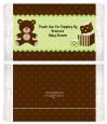 Teddy Bear Neutral - Personalized Popcorn Wrapper Baby Shower Favors thumbnail