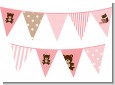 Teddy Bear Pink - Baby Shower Themed Pennant Set thumbnail