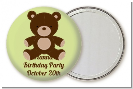 Teddy Bear - Personalized Birthday Party Pocket Mirror Favors