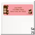 Teddy Bear Pink - Baby Shower Return Address Labels thumbnail