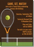 Tennis - Birthday Party Invitations Tennis - Birthday Party Invitations