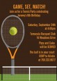 Tennis - Birthday Party Invitations thumbnail